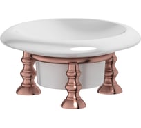 Держатель с мыльницей 3SC настольный фарфор; античная медь STI 628