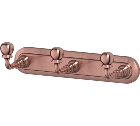 Планка с 3-мя крючками 3SC 17 cm античная медь STI 602 1