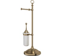 Стойка с 2-мя аксессуарами для туалета 3SC 80 cm фарфор; античная бронза STI 533