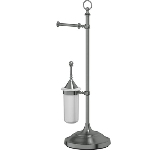 Стойка с 2-мя аксессуарами для туалета 3SC 80 cm фарфор; античное серебро STI 433 1