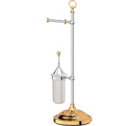 Стойка с 2-мя аксессуарами для туалета 3SC 80 cm фарфор; хром/золото STI 133