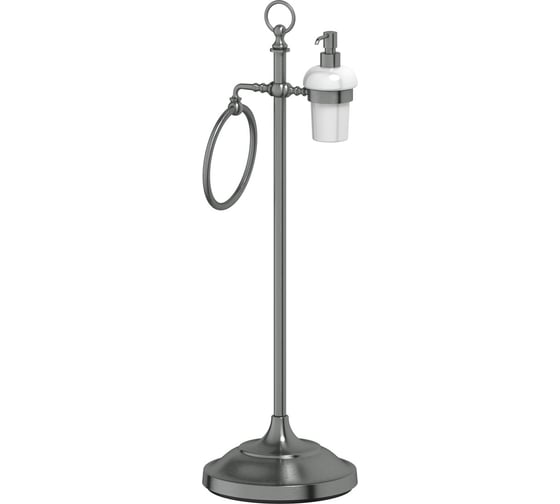 Стойка с 2-мя аксессуарами для туалета с биде 3SC 80 cm фарфор; античное серебро STI 432 1