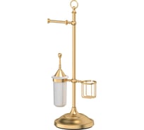 Стойка с 3-мя аксессуарами для туалета 3SC 80 cm фарфор; матовое золото STI 334