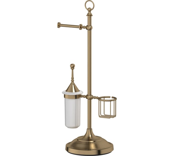 Стойка с 3-мя аксессуарами для туалета 3SC 80 cm фарфор; античная бронза STI 534