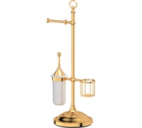 Стойка с 3-мя аксессуарами для туалета 3SC 80 cm фарфор; золото STI 234