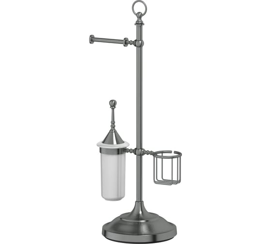 Стойка с 3-мя аксессуарами для туалета 3SC 80 cm фарфор; античное серебро STI 434 1