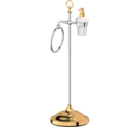 Стойка с 2-мя аксессуарами для туалета с биде 3SC 80 cm фарфор; хром/золото STI 132