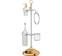 Стойка с 5-ю аксессуарами для туалета с биде 3SC 80 cm фарфор; хром/золото STI 135
