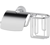 Держатель освежителя воздуха и туалетной бумаги с крышкой FBS хром VIZ 053