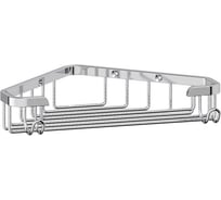 Угловая мыльница-решетка с крючками FBS 18 cm хром RYN 001