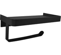 Бумагодержатель с полкой для телефона Azario ALTRE черный матовый 00082014