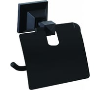 Бумагодержатель с крышкой Azario ALTRE черный матовый 00081992