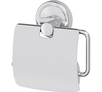 Держатель туалетной бумаги с крышкой FBS хром ELL 055