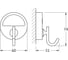 Крючок FBS хром LUX 001 4