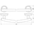 Штанга для полотенца FBS 70 cm хром ELL 033 2