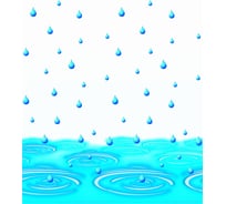 Занавеска для ванной комнаты Vanstore Капли 180*180 PEVA 620-14