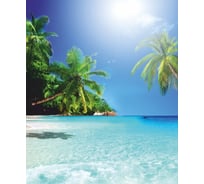 Занавеска для ванной комнаты Vanstore Райский остров 180*180 фотопринт 620-19