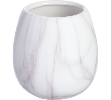 Стакан Vanstore белый мрамор 400-01