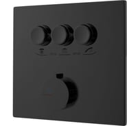 Встраиваемый смеситель для душа VINCEA трехфункциональный, черный VSCV-431MB