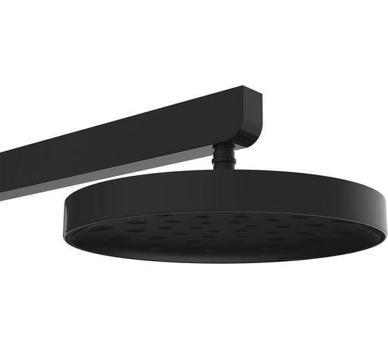 Душевая стойка VINCEA Inspire с изливом, 30 см верхний душ, черный VSFS-3I11MB