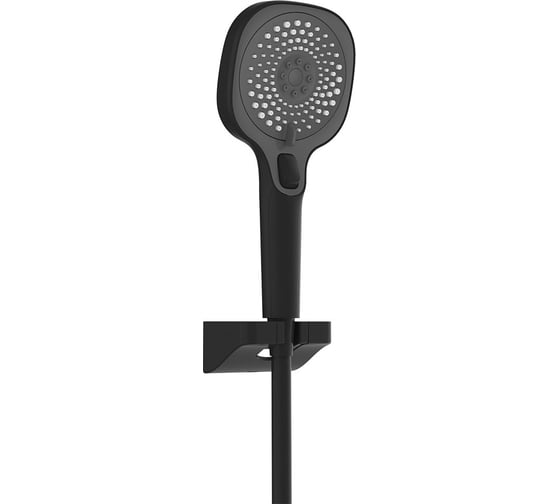 Душевая стойка VINCEA Inspire термостатическая, с изливом, черный VSFS-3I13TMB