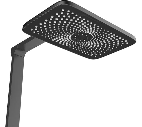 Душевая стойка VINCEA Inspire термостатическая, с изливом, вороненая сталь VSFS-3I13TGM