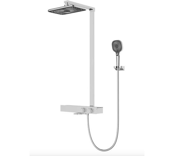 Душевая стойка VINCEA Inspire термостатическая, с изливом, хром VSFS-3I13TCH