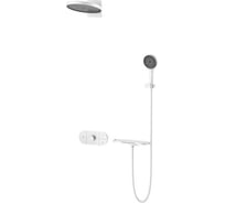 Душевой комплект VINCEA Futura термостатический, встраиваемый, 3 режима, белый матовый VSFW-2F12TMW