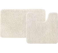 Набор ковриков для ванной комнаты IDDIS 50x80 + 50x50, микрофибра, бежевый BSET01Mi13