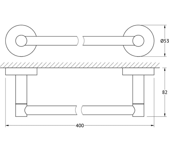 Штанга для полотенца Artwelle 40 cm хром HAR 026