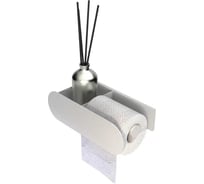 Держатель Граф Держалкин Round duetto 26x13x8 т\б справа белая Fl-ro-du26пр-б