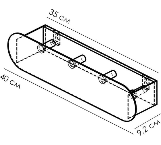 Крючки Граф Держалкин Round hook 40x9.2x9 белая Fl-ro-hook40-б