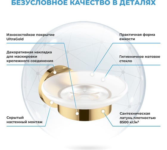 Мыльница с держателем Wellsee Finishing Touch 182503000