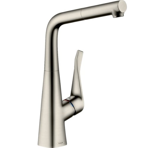 Смеситель для кухни HANSGROHE 14821800 Metris сталь 00000031143