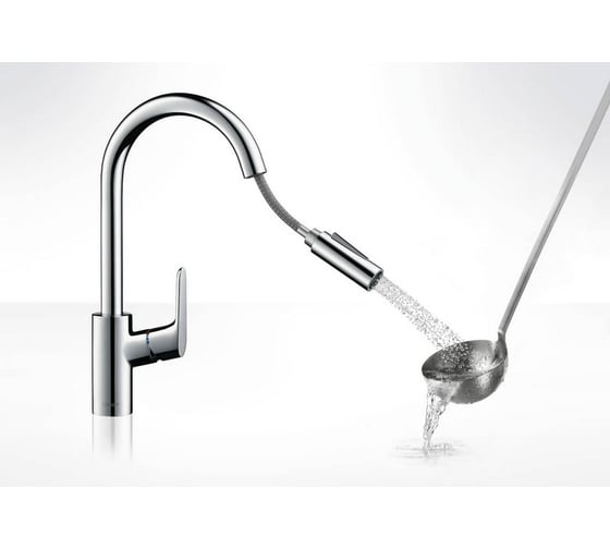 Смеситель для кухни, вытяжной излив HANSGROHE 31815000 Focus 00000031163