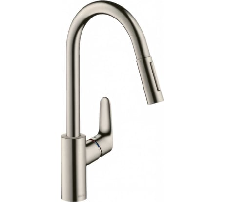 Смеситель для кухни, вытяжной излив HANSGROHE 31815800 Focus под сталь 00000031164