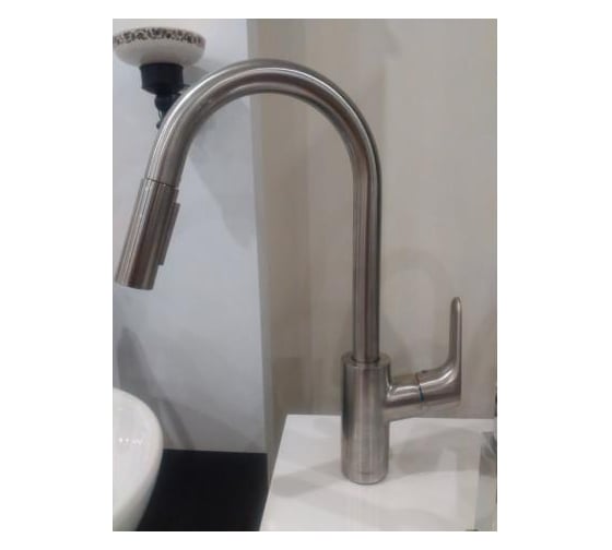 Смеситель для кухни, вытяжной излив HANSGROHE 31815800 Focus под сталь 00000031164