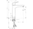 Высокий смеситель для раковины HANSGROHE 31608000 Focus Е2 00000008225 11