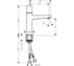 Смеситель для раковины HANSGROHE 32571000 Metropol Select 110 00000053933 6
