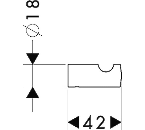 Крючок HANSGROHE 40511000 Logis 00000008423