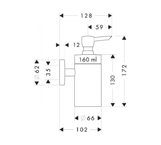 Дозатор HANSGROHE 40514000 Logis 00000008426