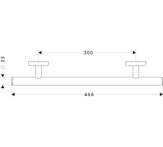 Поручень HANSGROHE 40513000 Loqis 00000008425