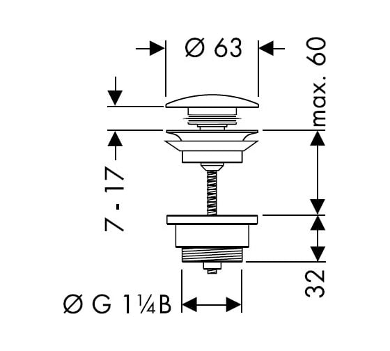 Смеситель для раковины HANSGROHE 15075000 PuraVida 00000007454