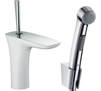 Смеситель для раковины HANSGROHE 15275400 PuraVida  с гигиеническим душем 00000024468