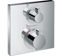 Термостатический смеситель для душа HANSGROHE 15714000 Ecostat Square внешняя часть 00000059822