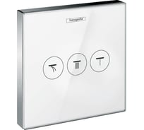 Вентиль HANSGROHE 15736400 Select glass Trio/Quattro запорный/переключающий 00000043955
