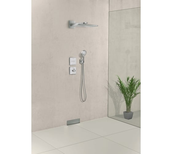 Вентиль HANSGROHE 15736400 Select glass Trio/Quattro запорный/переключающий 00000043955