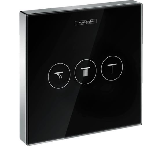 Вентиль HANSGROHE Select glass 15736600 Trio/Quattro запорный/переключающий 00000044224 1