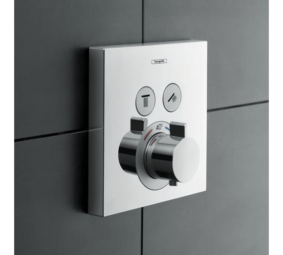 Термостатический смеситель для душа HANSGROHE 15763000 Select внешняя часть 00000031341