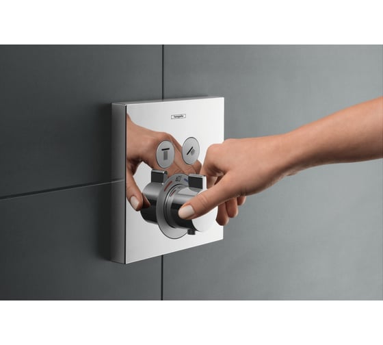 Термостатический смеситель для душа HANSGROHE 15763000 Select внешняя часть 00000031341